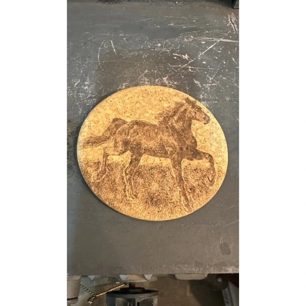Walton Company Hot to Trot Horse Cork‎ Coaster GrafixMat 4